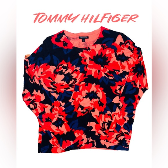 Tommy Hilfiger Sweaters - Tommy Hilfiger Floral Cardigan size M